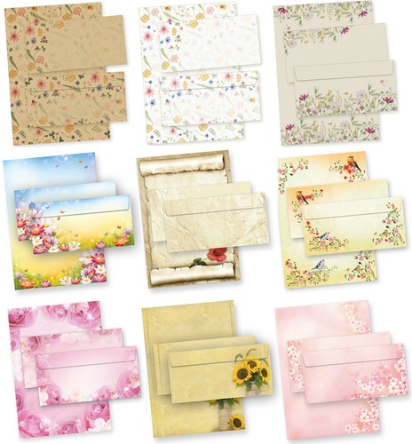 Neu briefpapier set - set, mit
