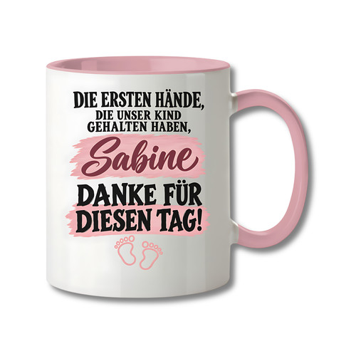 Tasse personalisiert hebamme - tasse,