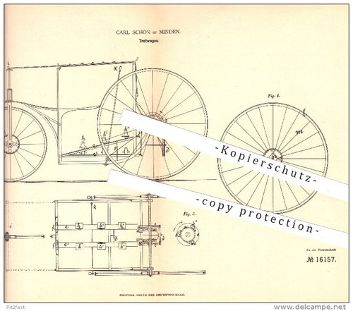 Original patent carl schön - original,