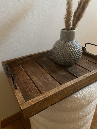 Holz deko tablett - holz, shabby