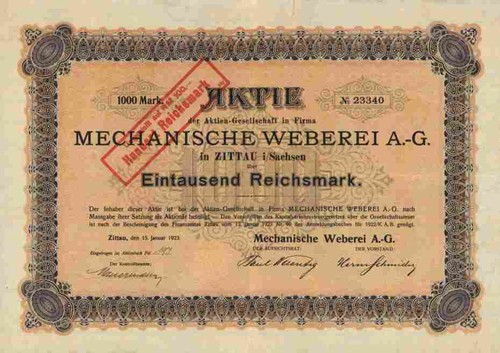 Mechanische weberei 1923 - mechanische,