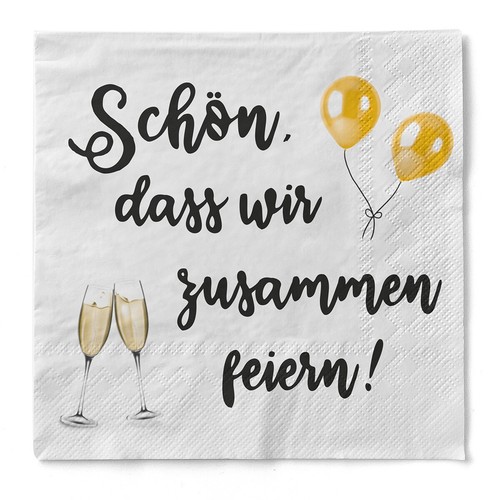 Serviette schön dass wir - "schön,,